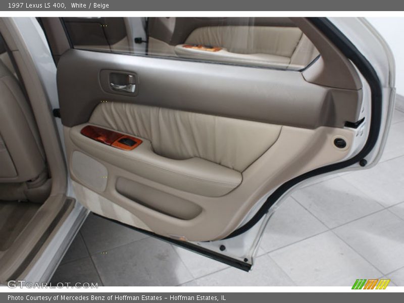 White / Beige 1997 Lexus LS 400