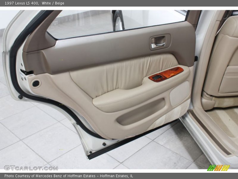 White / Beige 1997 Lexus LS 400