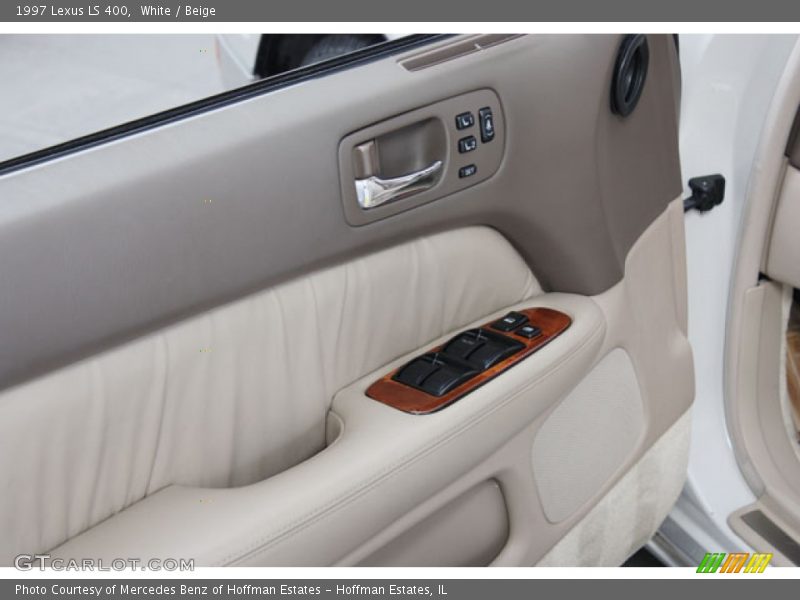 White / Beige 1997 Lexus LS 400