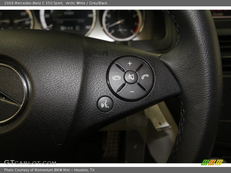 Arctic White / Grey/Black 2009 Mercedes-Benz C 350 Sport