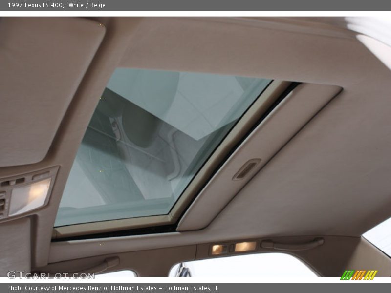White / Beige 1997 Lexus LS 400