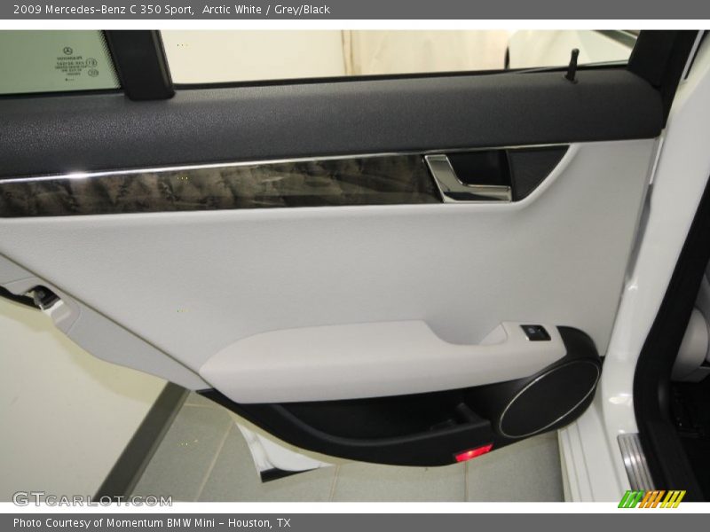 Arctic White / Grey/Black 2009 Mercedes-Benz C 350 Sport