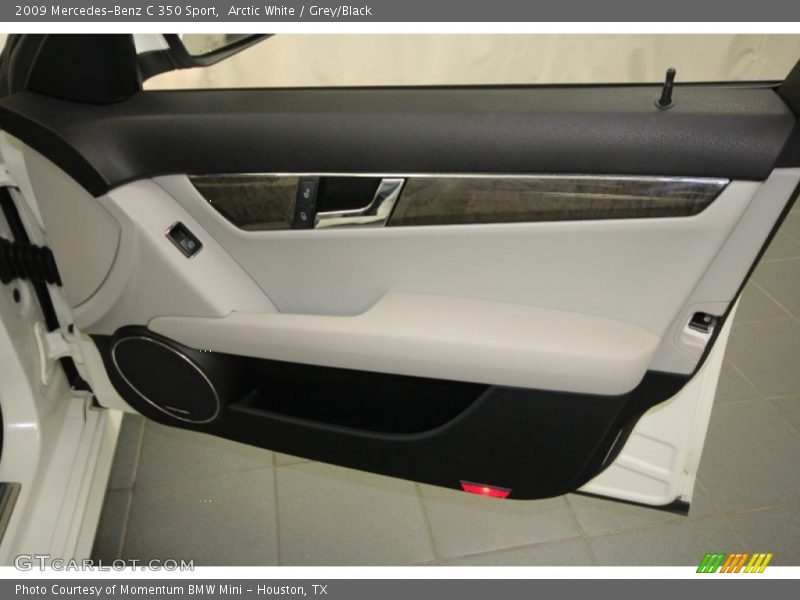 Arctic White / Grey/Black 2009 Mercedes-Benz C 350 Sport