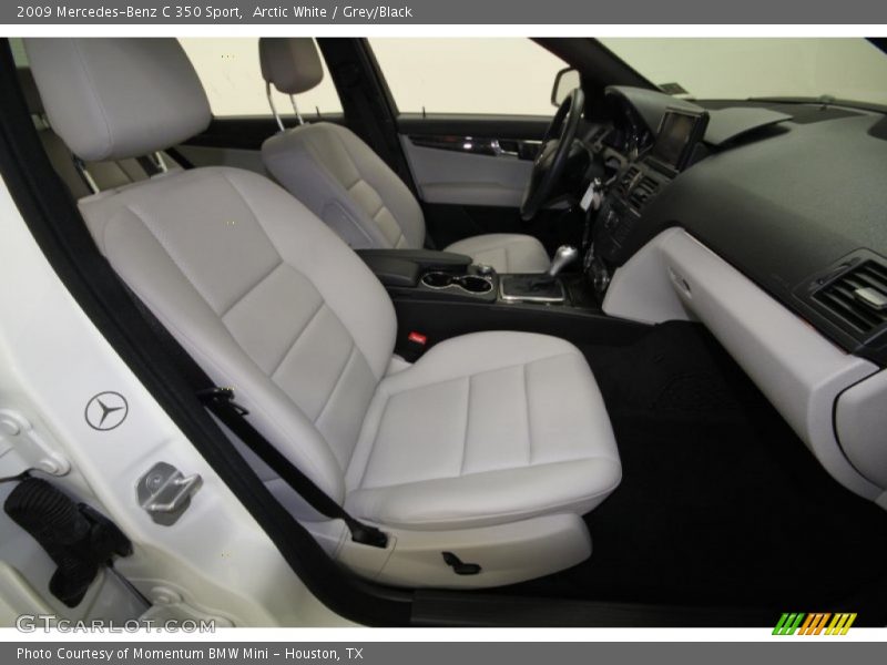 Arctic White / Grey/Black 2009 Mercedes-Benz C 350 Sport