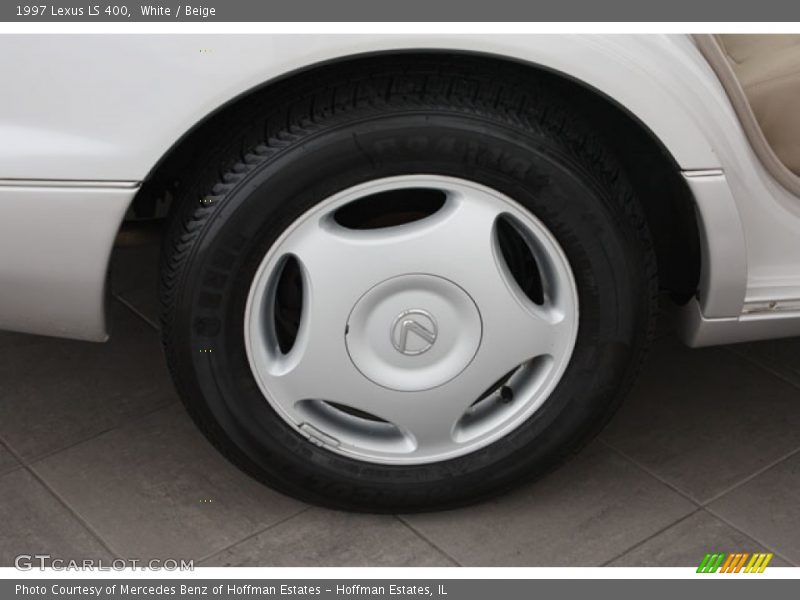 White / Beige 1997 Lexus LS 400