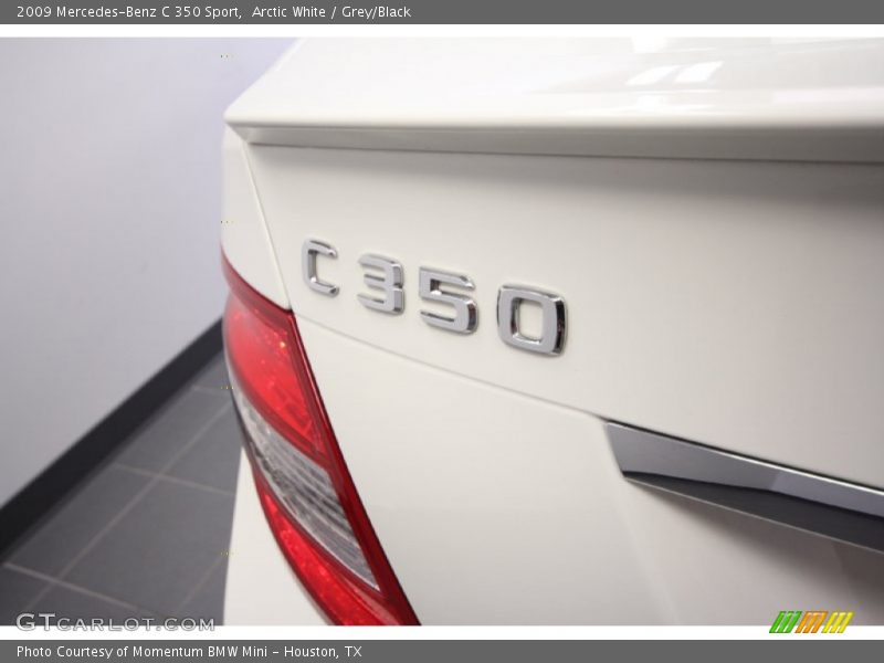 Arctic White / Grey/Black 2009 Mercedes-Benz C 350 Sport