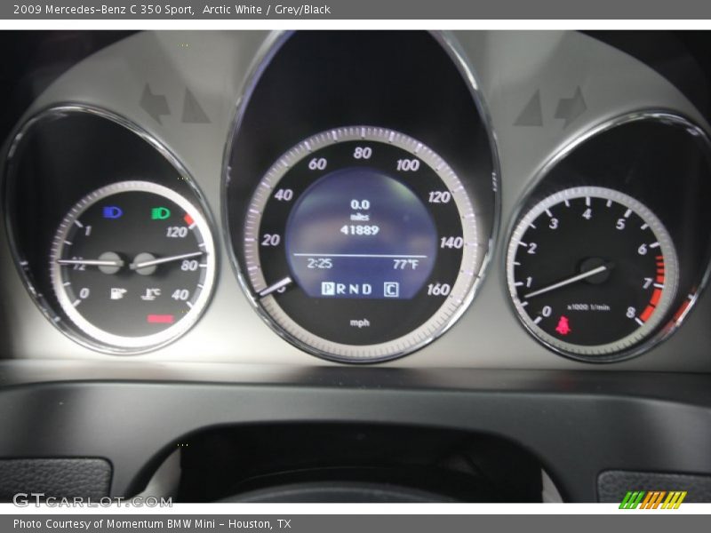 Arctic White / Grey/Black 2009 Mercedes-Benz C 350 Sport