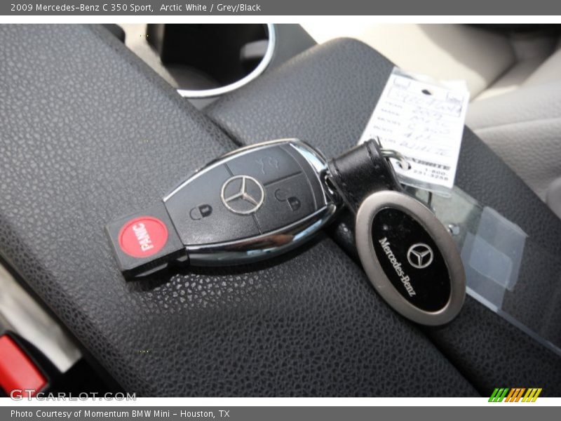 Arctic White / Grey/Black 2009 Mercedes-Benz C 350 Sport