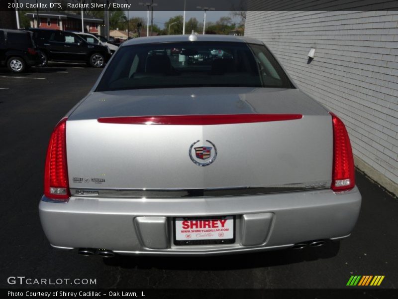 Radiant Silver / Ebony 2010 Cadillac DTS