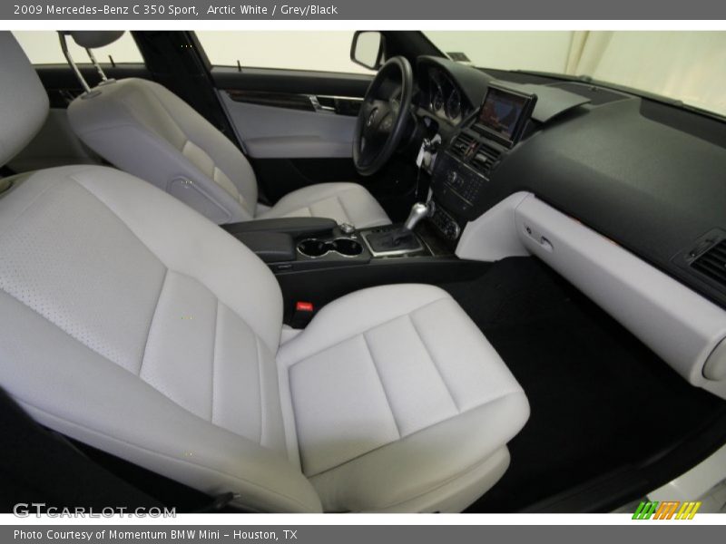 Arctic White / Grey/Black 2009 Mercedes-Benz C 350 Sport