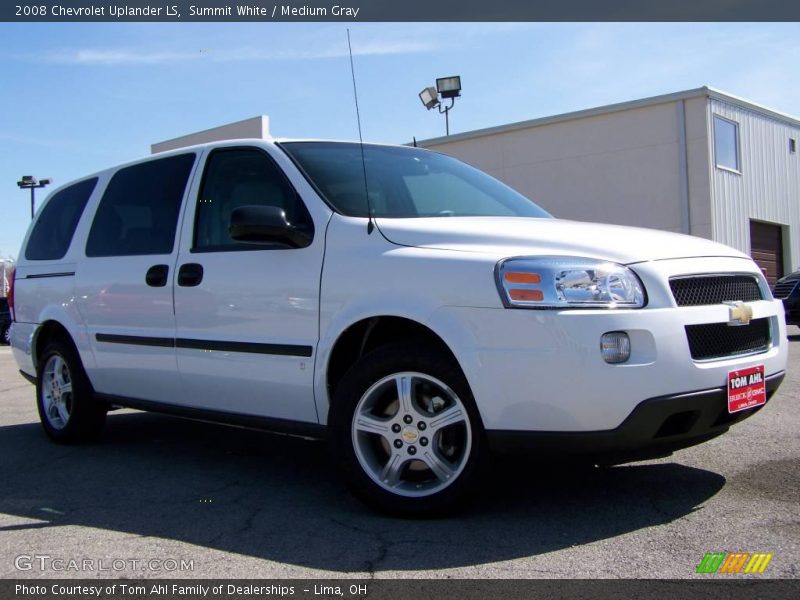 Summit White / Medium Gray 2008 Chevrolet Uplander LS