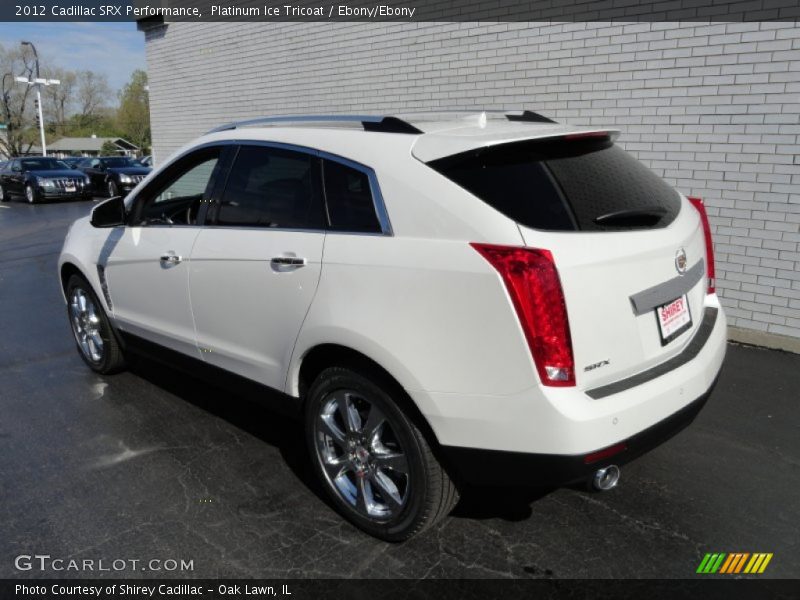 Platinum Ice Tricoat / Ebony/Ebony 2012 Cadillac SRX Performance