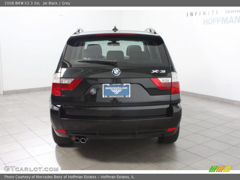 Jet Black / Grey 2008 BMW X3 3.0si