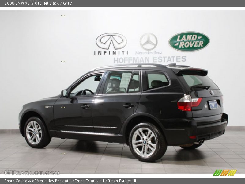 Jet Black / Grey 2008 BMW X3 3.0si