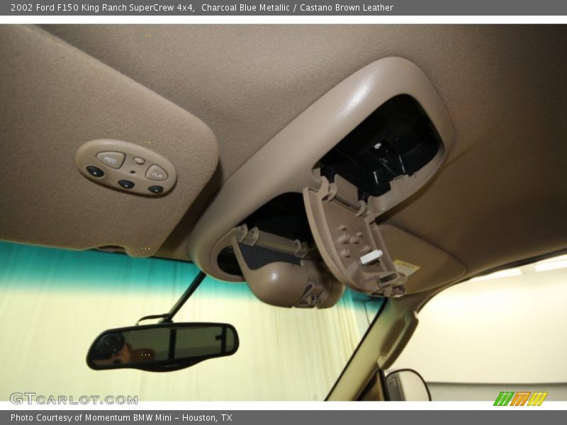 Charcoal Blue Metallic / Castano Brown Leather 2002 Ford F150 King Ranch SuperCrew 4x4