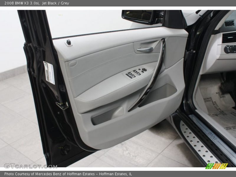 Jet Black / Grey 2008 BMW X3 3.0si