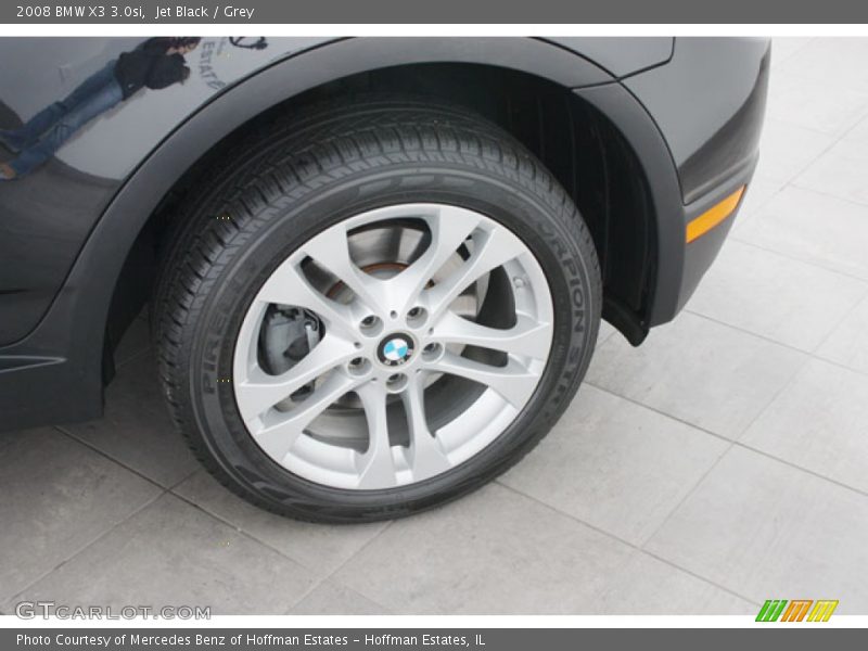 Jet Black / Grey 2008 BMW X3 3.0si