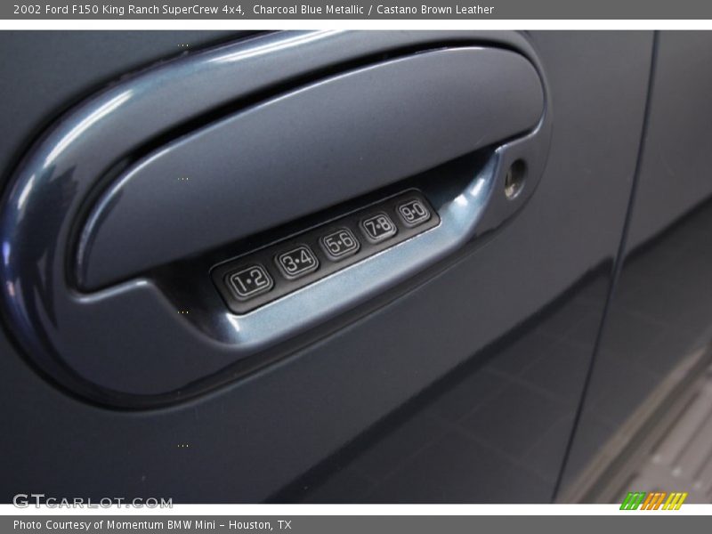 Charcoal Blue Metallic / Castano Brown Leather 2002 Ford F150 King Ranch SuperCrew 4x4
