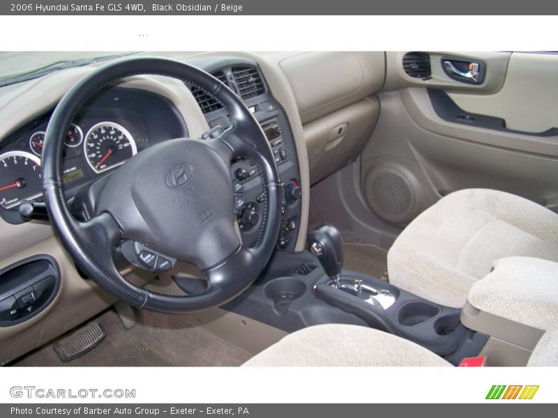Black Obsidian / Beige 2006 Hyundai Santa Fe GLS 4WD