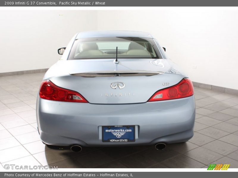 Pacific Sky Metallic / Wheat 2009 Infiniti G 37 Convertible