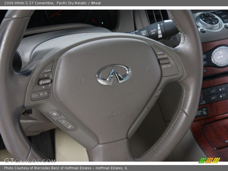 Pacific Sky Metallic / Wheat 2009 Infiniti G 37 Convertible
