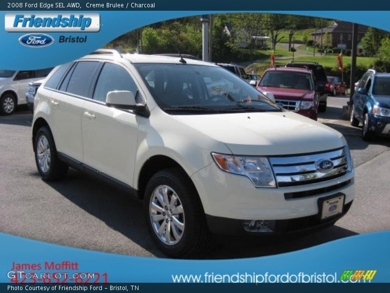 Creme Brulee / Charcoal 2008 Ford Edge SEL AWD