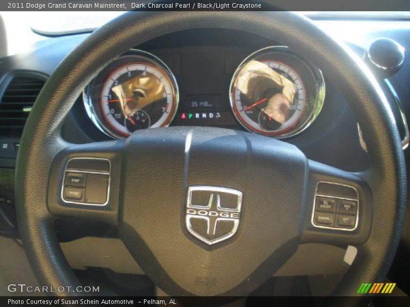 Dark Charcoal Pearl / Black/Light Graystone 2011 Dodge Grand Caravan Mainstreet