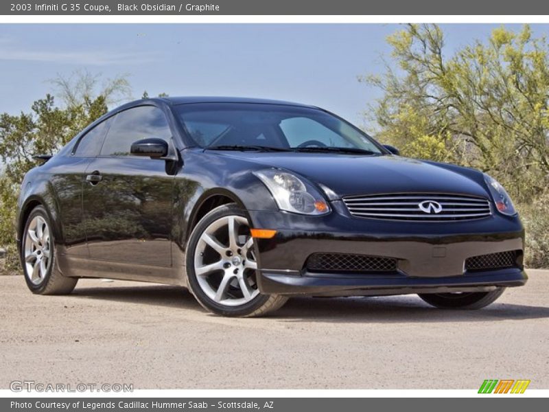 Black Obsidian / Graphite 2003 Infiniti G 35 Coupe