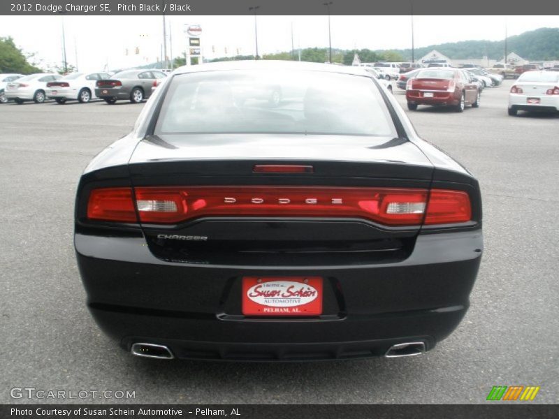 Pitch Black / Black 2012 Dodge Charger SE