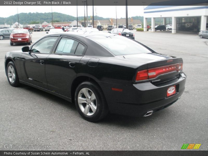 Pitch Black / Black 2012 Dodge Charger SE