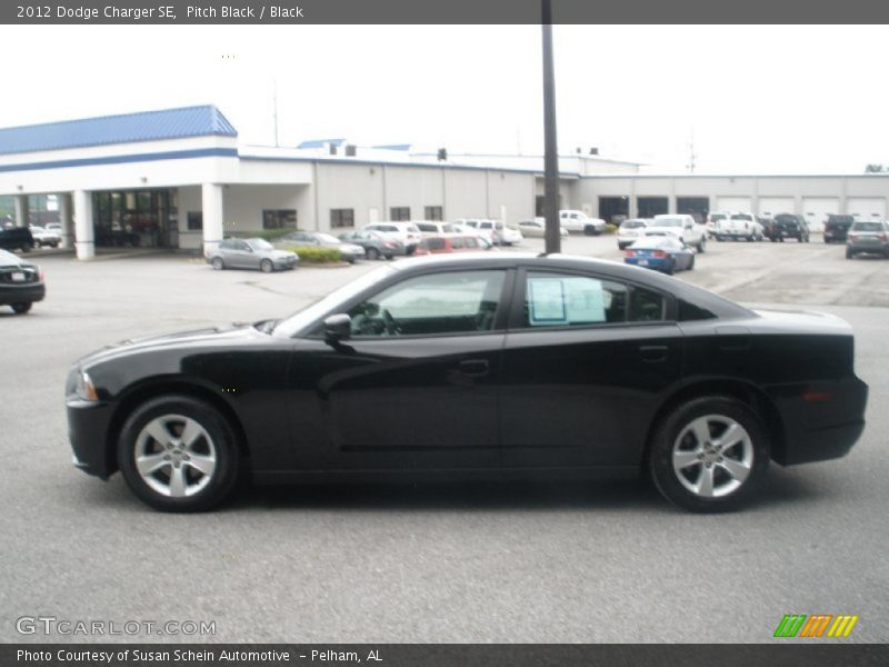 Pitch Black / Black 2012 Dodge Charger SE