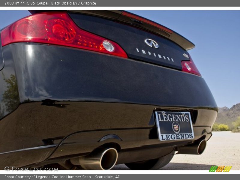Black Obsidian / Graphite 2003 Infiniti G 35 Coupe