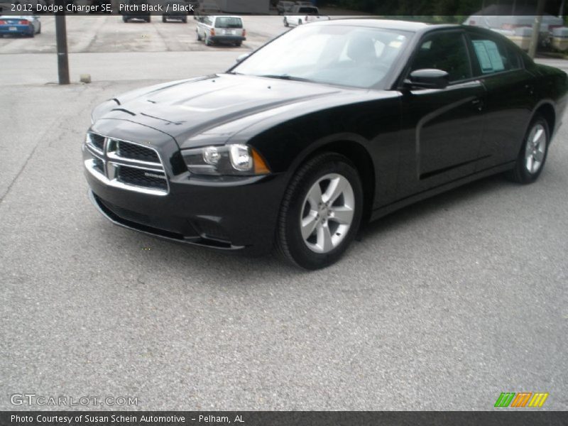 Pitch Black / Black 2012 Dodge Charger SE