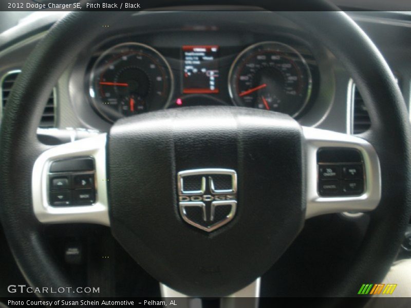 Pitch Black / Black 2012 Dodge Charger SE