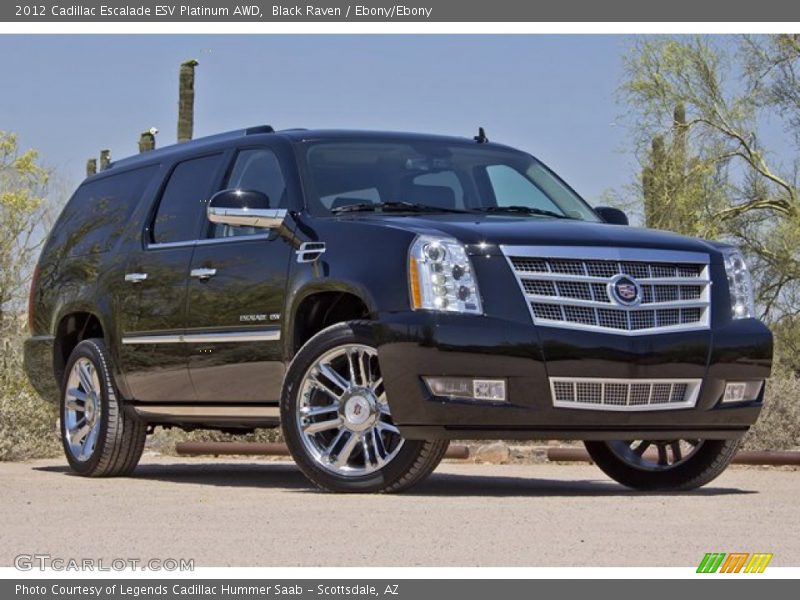 Front 3/4 View of 2012 Escalade ESV Platinum AWD