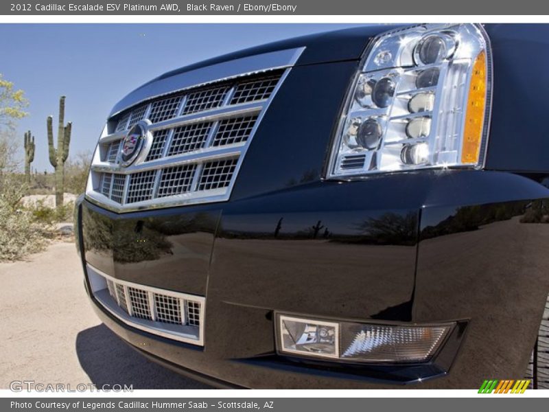 Black Raven / Ebony/Ebony 2012 Cadillac Escalade ESV Platinum AWD