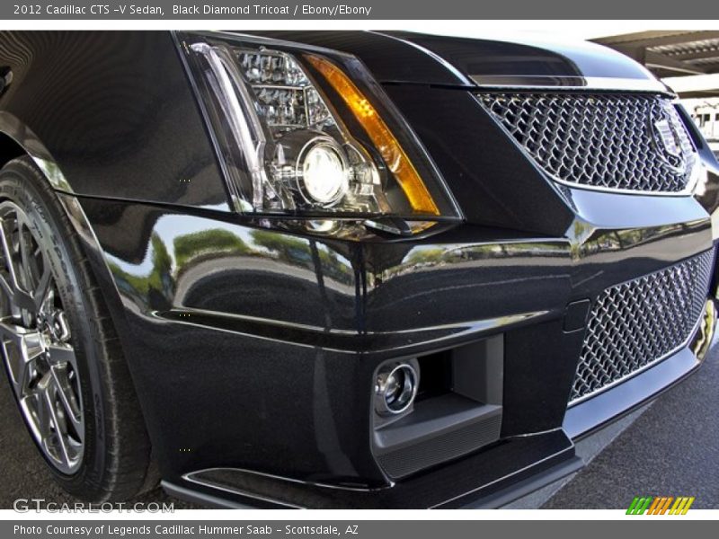Black Diamond Tricoat / Ebony/Ebony 2012 Cadillac CTS -V Sedan