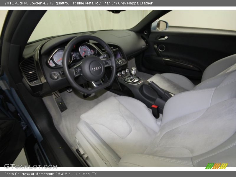 Titanium Grey Nappa Leather Interior - 2011 R8 Spyder 4.2 FSI quattro 