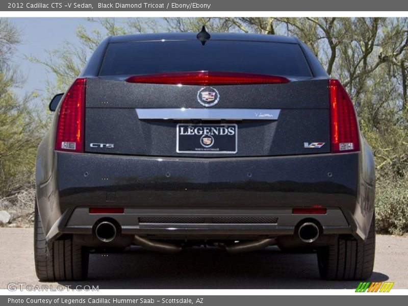 Black Diamond Tricoat / Ebony/Ebony 2012 Cadillac CTS -V Sedan