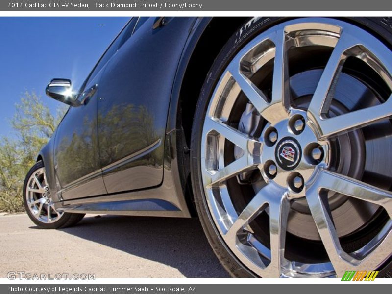 Black Diamond Tricoat / Ebony/Ebony 2012 Cadillac CTS -V Sedan