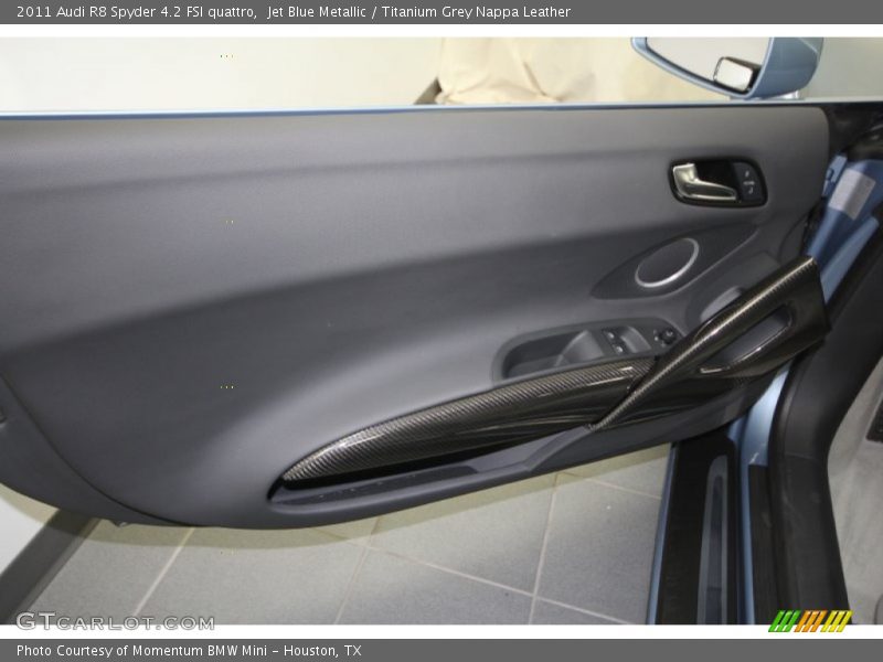 Jet Blue Metallic / Titanium Grey Nappa Leather 2011 Audi R8 Spyder 4.2 FSI quattro