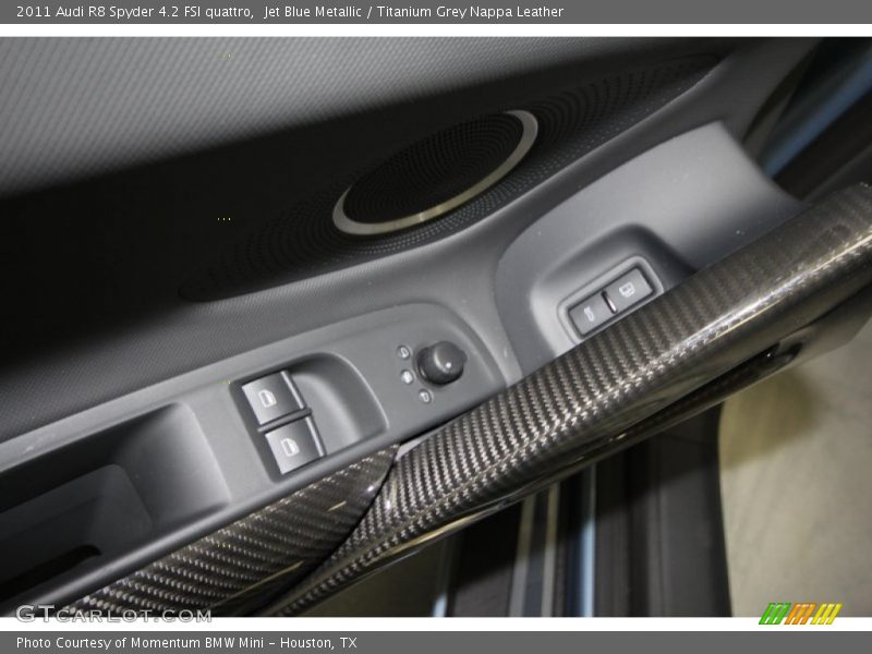Jet Blue Metallic / Titanium Grey Nappa Leather 2011 Audi R8 Spyder 4.2 FSI quattro