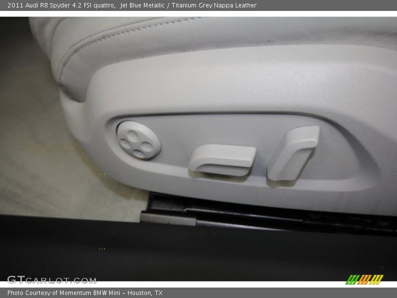 Jet Blue Metallic / Titanium Grey Nappa Leather 2011 Audi R8 Spyder 4.2 FSI quattro