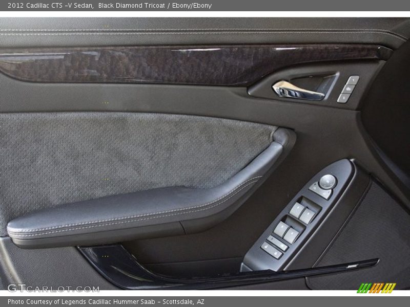 Black Diamond Tricoat / Ebony/Ebony 2012 Cadillac CTS -V Sedan