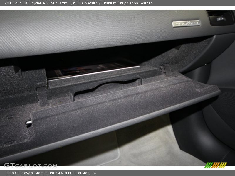 Jet Blue Metallic / Titanium Grey Nappa Leather 2011 Audi R8 Spyder 4.2 FSI quattro