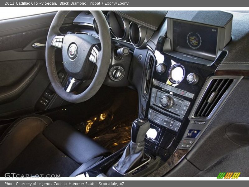 Black Diamond Tricoat / Ebony/Ebony 2012 Cadillac CTS -V Sedan