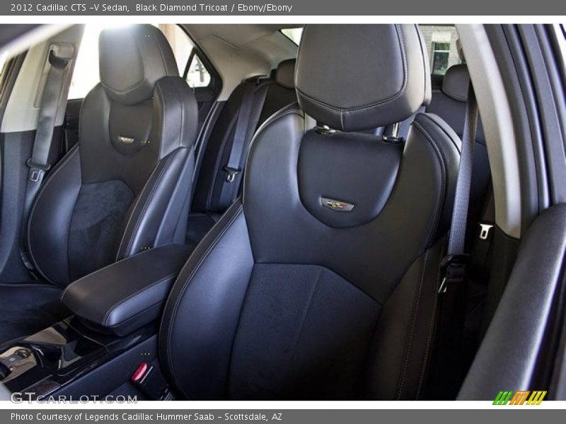 Black Diamond Tricoat / Ebony/Ebony 2012 Cadillac CTS -V Sedan
