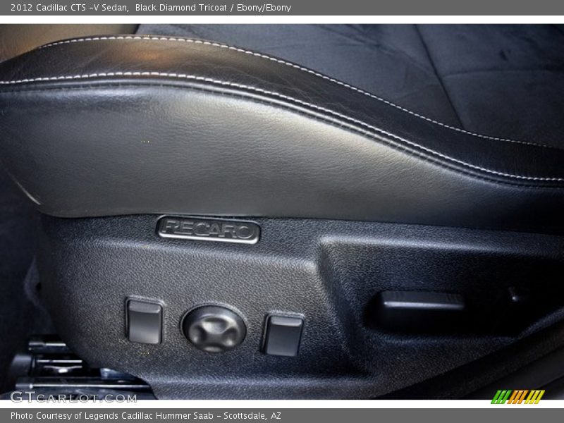 Black Diamond Tricoat / Ebony/Ebony 2012 Cadillac CTS -V Sedan