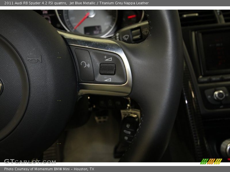 Jet Blue Metallic / Titanium Grey Nappa Leather 2011 Audi R8 Spyder 4.2 FSI quattro