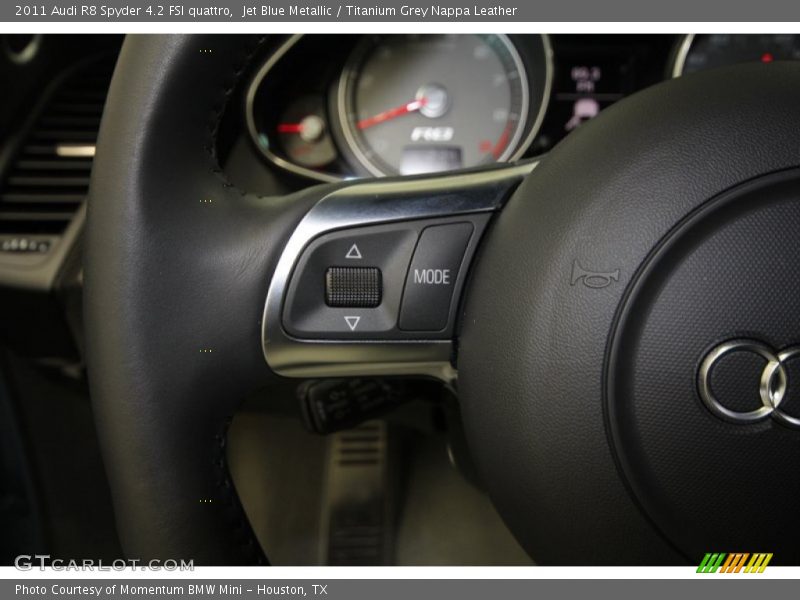 Jet Blue Metallic / Titanium Grey Nappa Leather 2011 Audi R8 Spyder 4.2 FSI quattro